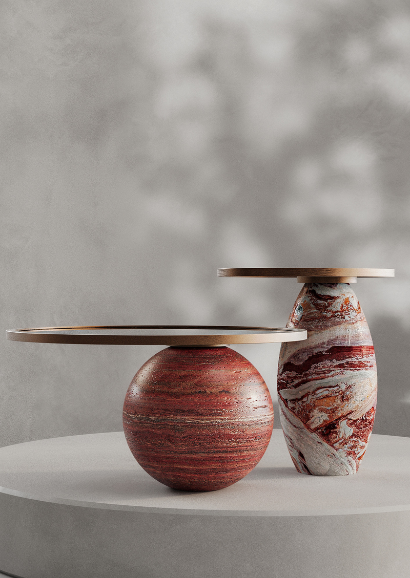 Aphelion Coffee Table in Aurora Flame