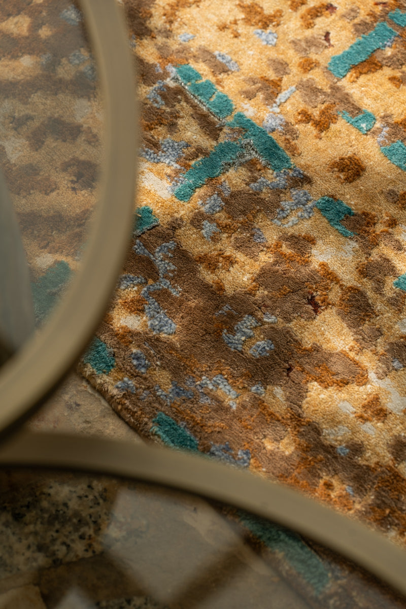 Solaris Space Landing rug in Sand Copper, detail