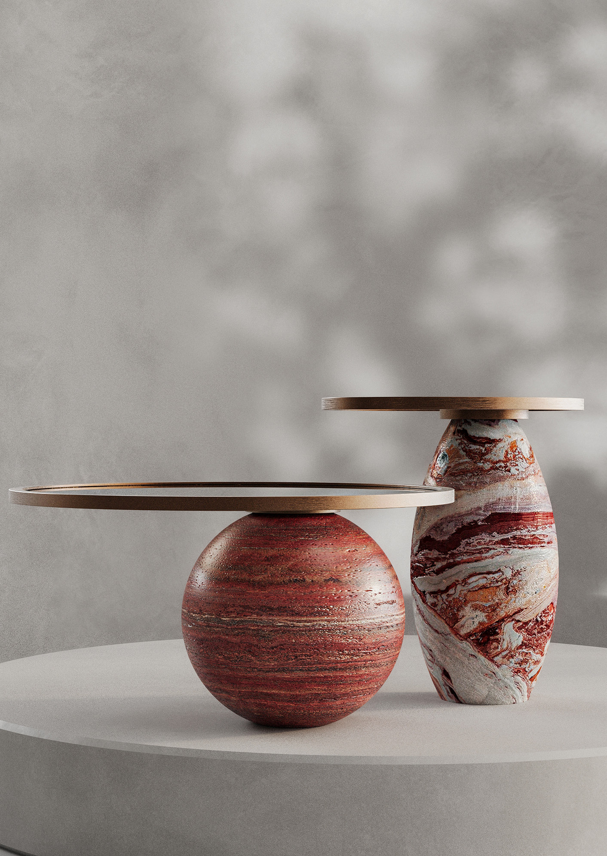 Aphelion Coffee Table in Aurora Flame