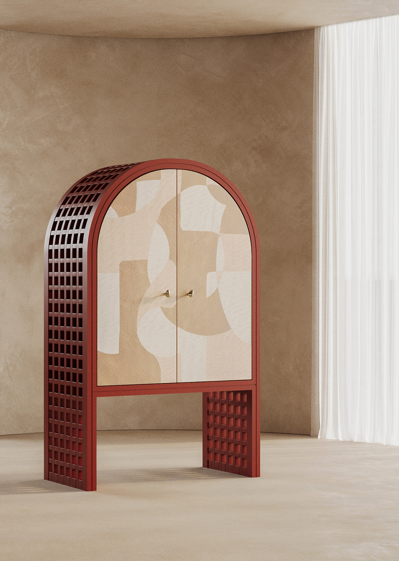 Pavo Mini Bar in Amber Dusk