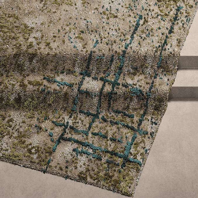 Solaris Space Landing Rug Malachite