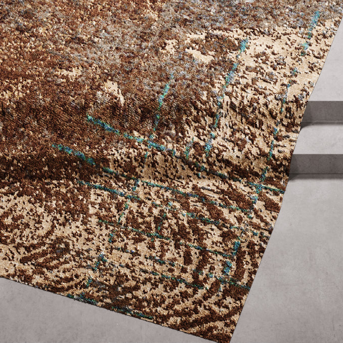 Solaris Space Landing Rug Sand Copper