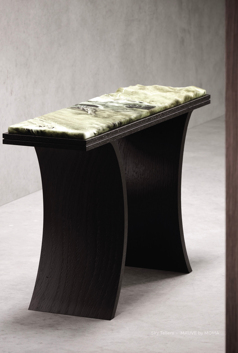 Vler Console Table in Stellar Moss
